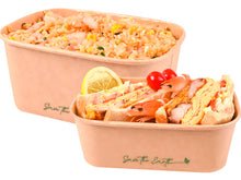 Cargar imagen en el visor de la galería, Tapa Transparente para Envase Microondable Kraft 500/750/1000ml
