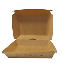 Cargar imagen en el visor de la galería, Caja Kraft Hamburguesa + Patatas 22,5x18x9cm (200 unid/caja)
