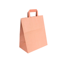 Load image into Gallery viewer, Kraft Bag Flat Handle S1 (26+14x32cm)