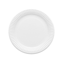 Cargar imagen en el visor de la galería, Plato Cartón Laminado Blanco 22 cm