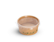 Load image into Gallery viewer, Kraft Cardboard Tubs/Gravy Boats + Lid 60ml