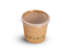 Load image into Gallery viewer, Kraft Cardboard Tubs/Gravy Boats + Lid 60ml