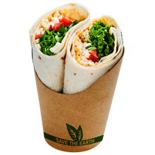 Cargar imagen en el visor de la galería, Envase redondo Kraft fritos/Wrap 480ml- 16 oz (1000 unid/caja) (exclusivo online)