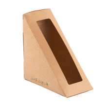 Cargar imagen en el visor de la galería, Caja Sándwich Simple con Ventana 123 x 123 x 52 mm (400 unid/caja)-(exclusivo online)