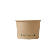 Cargar imagen en el visor de la galería, Sopera Cartón + Tapa Kraft 250ml (Combo)- 8oz