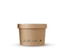 Cargar imagen en el visor de la galería, Sopera Cartón + Tapa Kraft 250ml (Combo)- 8oz