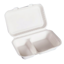 Cargar imagen en el visor de la galería, Envase Caña de Azúcar- 2 compartimentos- 25x15,5x4,8cm - 1000ml