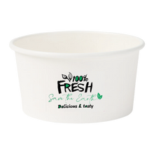 Cargar imagen en el visor de la galería, Tapa Cúpula Cerrada para Tarrina Helado Blanca/Kraft 180 y 240ml