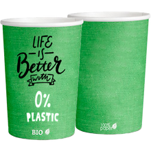 Load image into Gallery viewer, Plastic Free Green Cups 480ml (16oz)