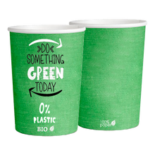 Load image into Gallery viewer, Plastic Free Green Cups 360ml (12oz)