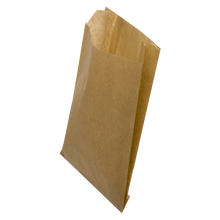 Cargar imagen en el visor de la galería, Bolsa Antigrasa Kraft para Patatas/Empanadas/Fritos 14+7x24cm