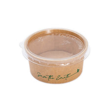 Carica l'immagine nel visualizzatore di Gallery, Vaschette/Salsiere in cartone Kraft + Coperchio 60ml