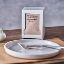 Load image into Gallery viewer, Mini Ecological Napkins with Motivating Ecophrases 17x17cm