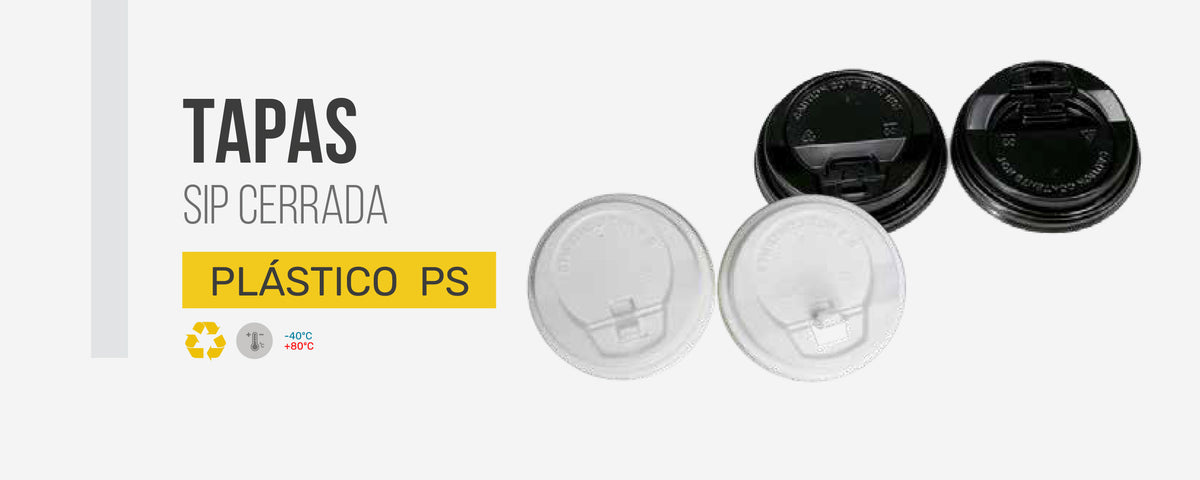 Tapa Reciclada Blanca 7,3cm (para vaso de 200ml)