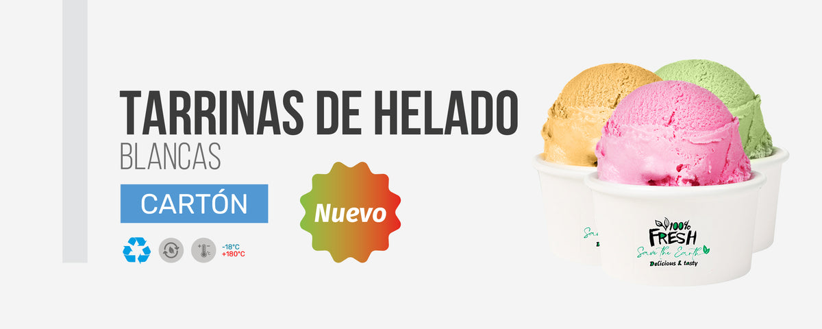 Tarrina Helado Blanca 90ml (3oz) (1000 unid/caja) (exclusivo online)