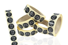 Cargar imagen en el visor de la galería, Etiqueta Circular 25x25mm Buen Provecho