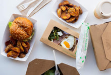 Load image into Gallery viewer, Kraft Box with Window 2100ml (19.5x14x6.5cm)