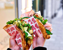 Load image into Gallery viewer, White/Kraft Greaseproof Paper Printed in 1 Ink 28x31cm - 3000 units