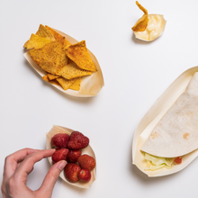 Cargar imagen en el visor de la galería, Barquetas/Cuencos Bambú 21x10x3cm