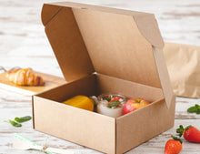 Carica l'immagine nel visualizzatore di Gallery, Scatola Kraft Autoassemblante 30x30x8cm (Microchannel)