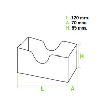 Load image into Gallery viewer, Hamburger/Sandwich/Arepa Anti-Grease Case (12x7x6.5cm)