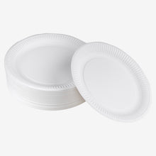 Cargar imagen en el visor de la galería, Plato Cartón Laminado Blanco 22 cm