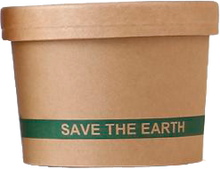 Load image into Gallery viewer, Cardboard Tureen + Kraft Lid 250ml (Combo) - 8oz