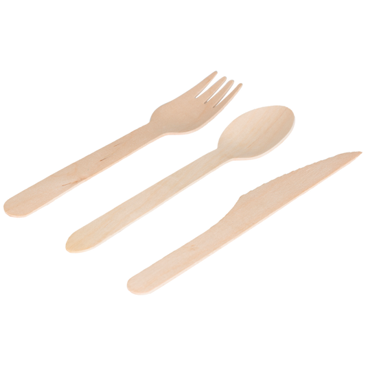 Pack 4x1 Tenedor, Cuchillo, Cuchara y Servilleta