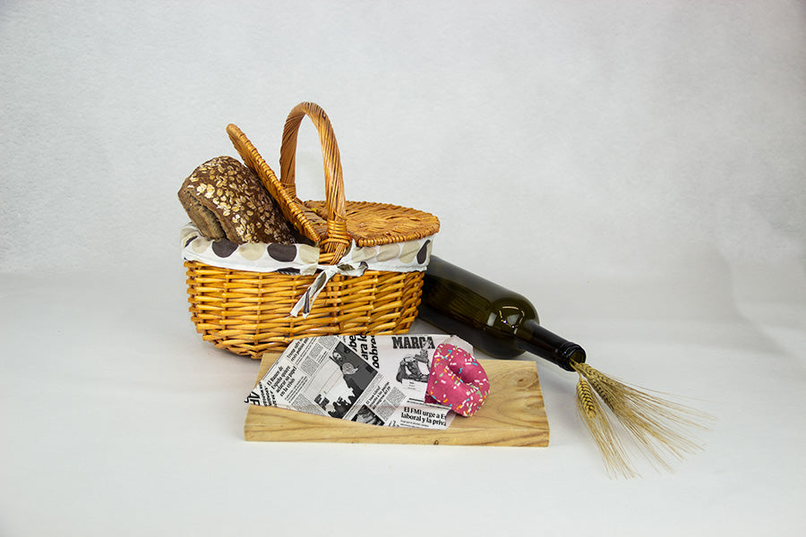 Newspaper Anti-Grease Bag for Potatoes/Fried Fries 14+7x24cm 