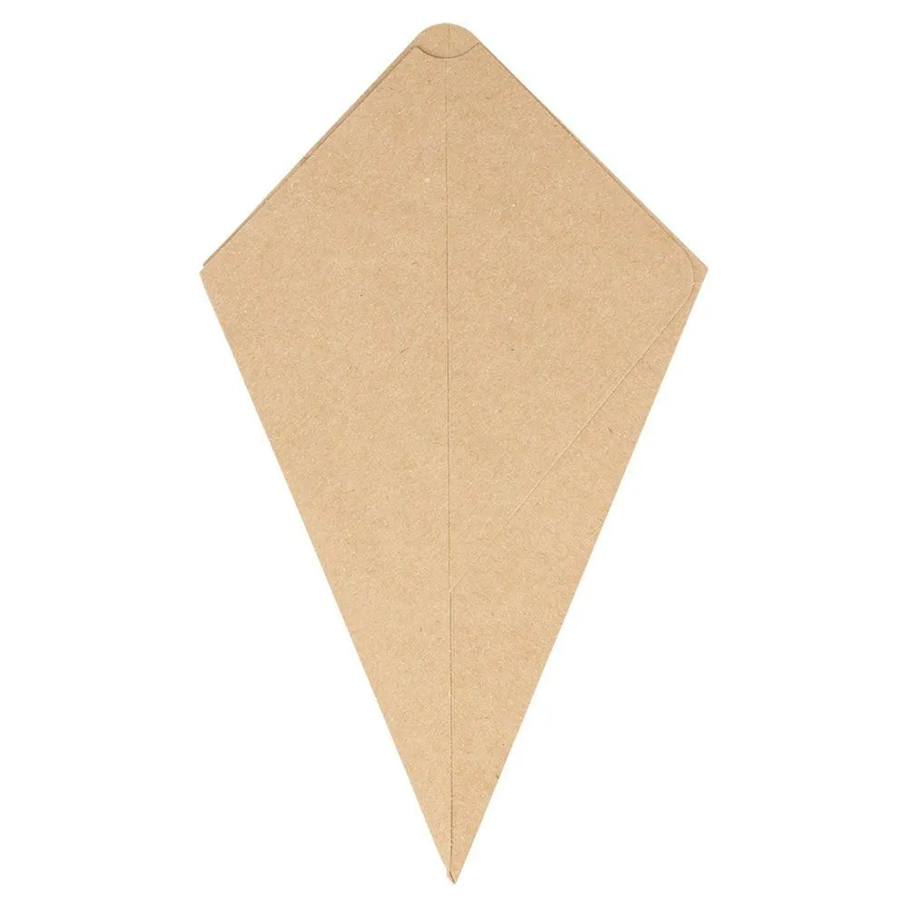 Cono Kraft con espacio para Salsa 20,5x26,5cm