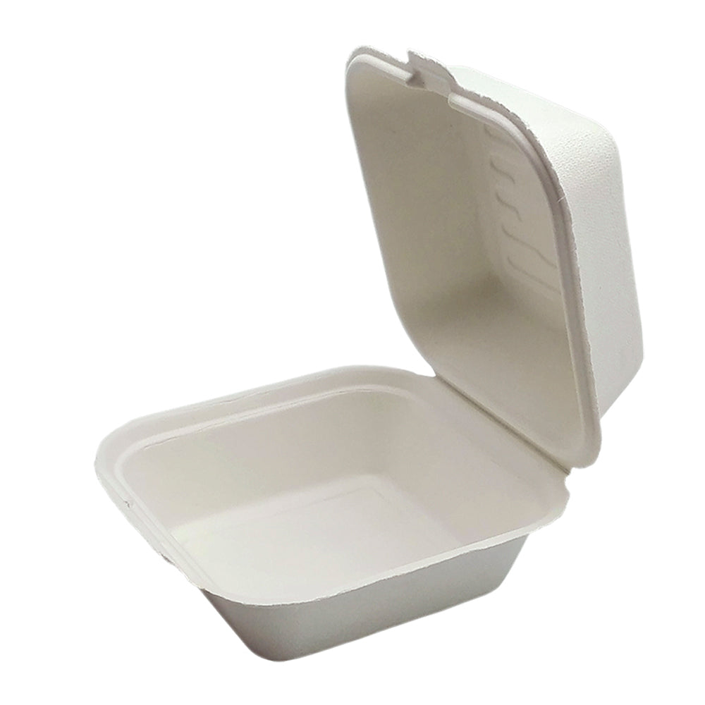 Hamburger Sugar Cane Container 15x15x7.7cm - 500ml