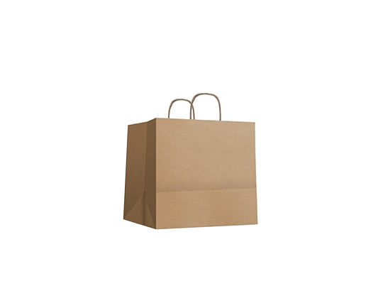 Bolsa Kraft Asa Rizada L 110gsm (32+21x32cm)