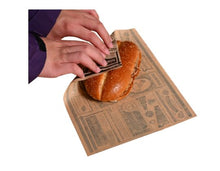 Cargar imagen en el visor de la galería, Papel Antigrasa Anuncios Kraft 20x25cm (500 unid/pack)
