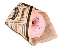 Cargar imagen en el visor de la galería, Papel Antigrasa Anuncios Kraft 28x34cm (500 unid/pack)
