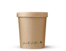 Cargar imagen en el visor de la galería, Sopera Cartón + Tapa Kraft 500ml (Combo)- 16oz
