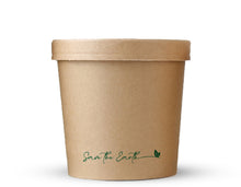 Cargar imagen en el visor de la galería, Sopera Cartón + Tapa Kraft 750ml (Combo)- 26oz (300 unid/caja) (exclusivo online)
