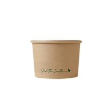 Load image into Gallery viewer, 8 oz Kraft 250 ml round container with PP lid (300 units/box)
