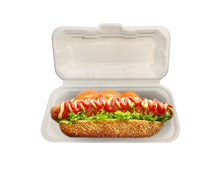 Cargar imagen en el visor de la galería, Envase Fibra de Caña 21,3x10,7x7,5cm Hot Dog

