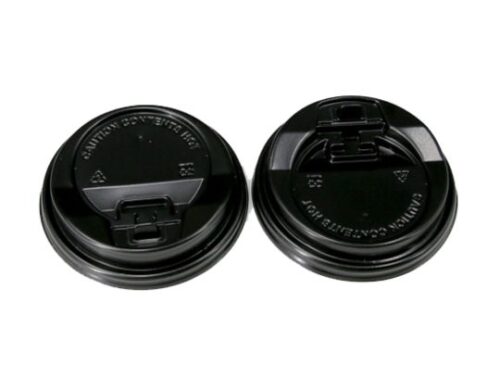 Tapa Reciclada Negra 7,3cm (para vaso de 200ml)