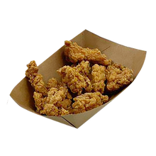 Cargar imagen en el visor de la galería, Barquetas Kraft Antigrasa/Fritos 400ml (10,5x7,5x4,3cm)
