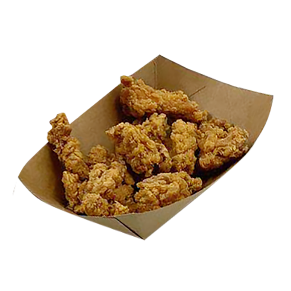 Barquetas Kraft Antigrasa/Fritos 400ml (10,5x7,5x4,3cm)