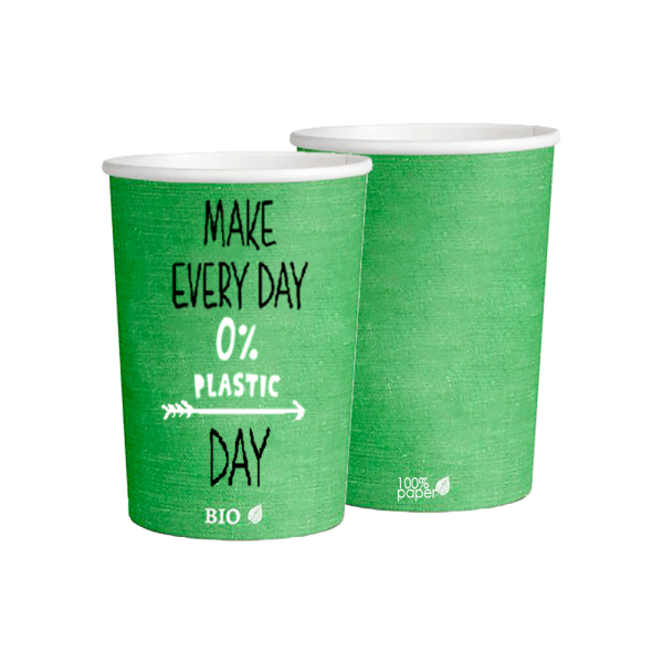 Vasos Verdes Plastic Free 480ml (16oz) (1000 unid/caja)
