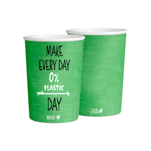 Load image into Gallery viewer, Plastic Free Green Cups 240ml (8oz)
