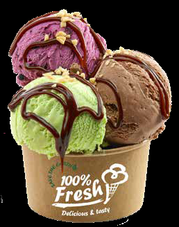 Tapa Plana rPet Tarrina Helado 3oz y 4oz (80 y 120ml)