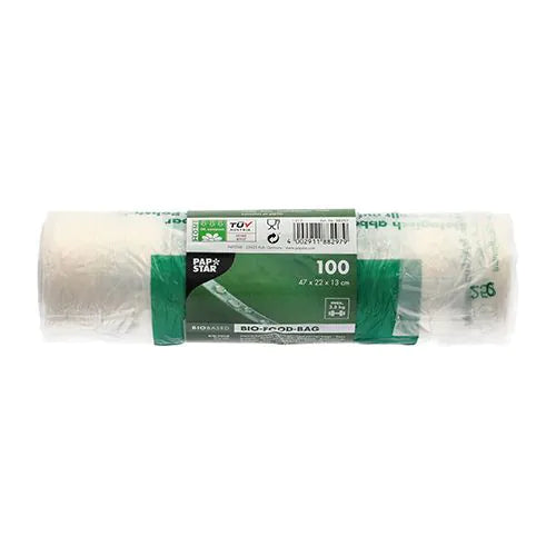 Sacchetti compostabili grandi per magliette (300+2x80)x600mm 