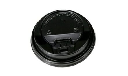 Tapa Reciclada Negra 8cm