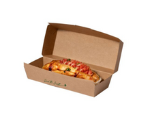 Cargar imagen en el visor de la galería, Caja Kraft Hot Dog 21x7x7,5cm (400 unid/caja) - (exclusivo online)
