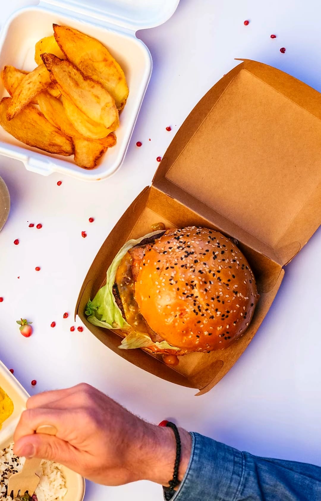 Caja Kraft Hamburguesa Pequeña 11x11x7cm (200 unid/caja) (exclusivo online)