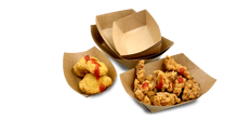 Carica l&#39;immagine nel visualizzatore di Gallery, Contenitori Kraft per grasso/fritto 1000ml (17x10x6cm)
