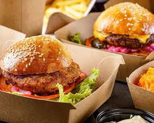Carica l&#39;immagine nel visualizzatore di Gallery, Caja Kraft Hamburguesa + Patatas 22,5x18x9cm

